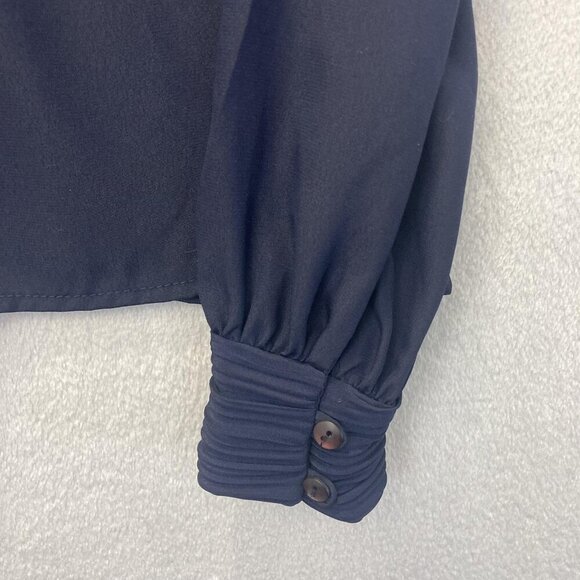 Vintage 80s Helene St. Marie Blouse Womens 4 Lightweight Minimalist Made in USA - Picture 6 of 12